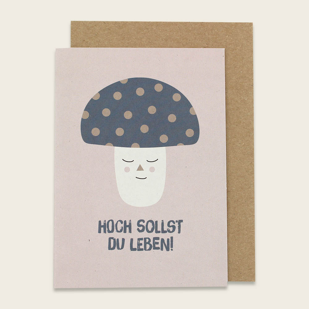 Klappkarte – Hoch sollst du leben!